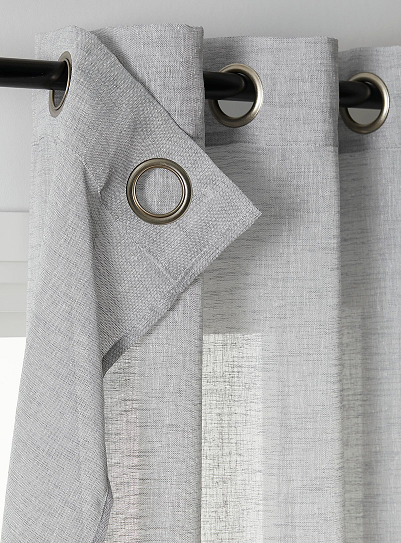 Simons Maison Grey Minimalist heather sheer curtain 2 sizes available