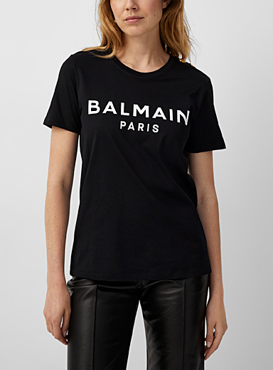 Signature T-shirt | Balmain | Shop Women's Designer Balmain Online in ...