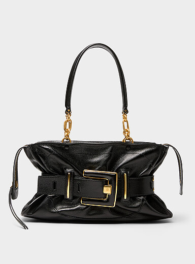Balmain Black Anthem belted handbag for women