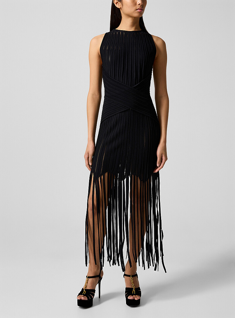 Short Dress With Fringes