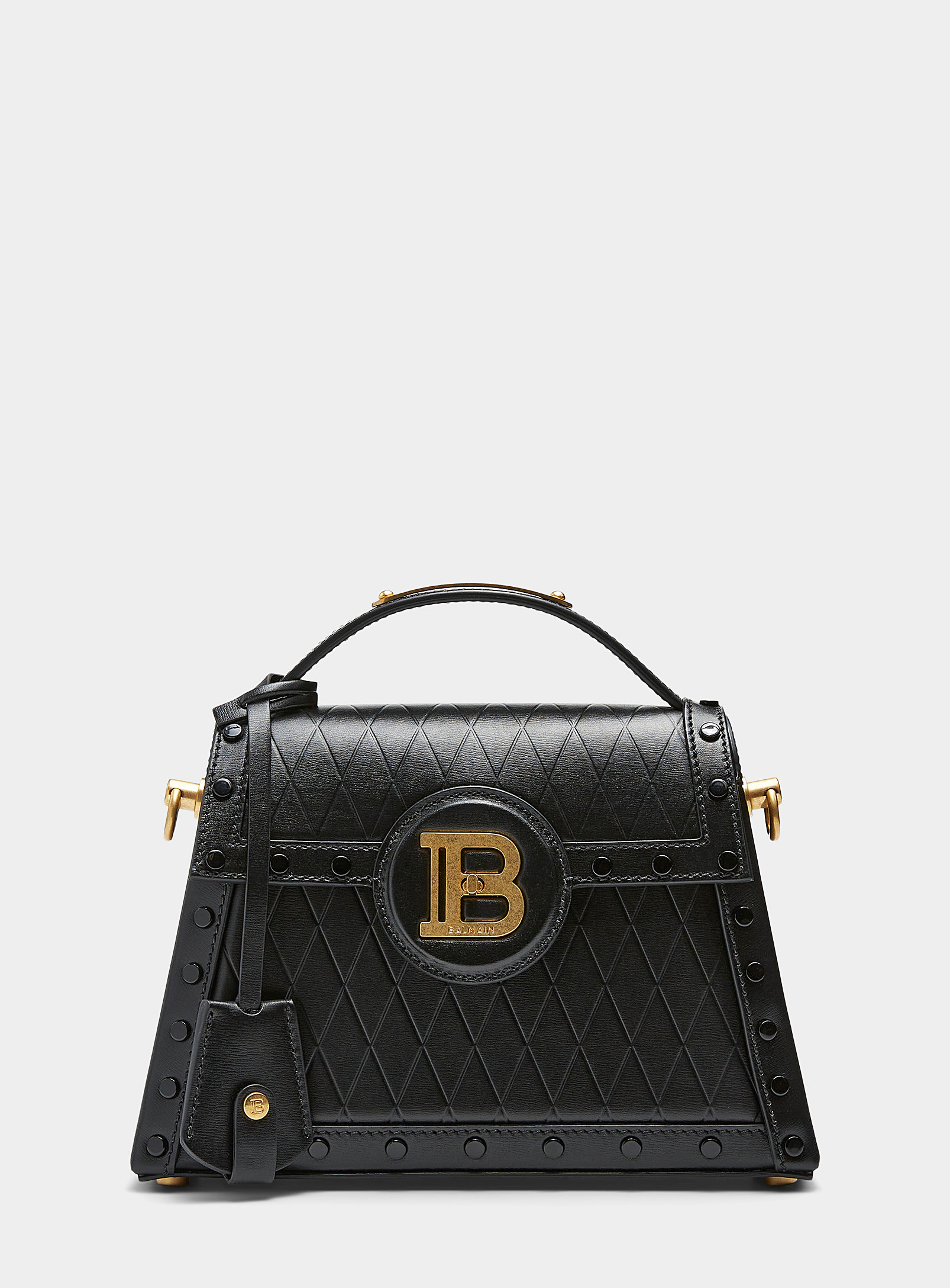 Balmain - B-Buzz Dynasty embossed leather bag