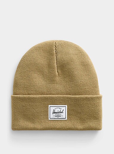 Herschel Off White Elmer ribbed tuque for women