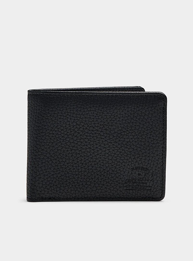 Herschel Black Faux-leather Hank wallet for men