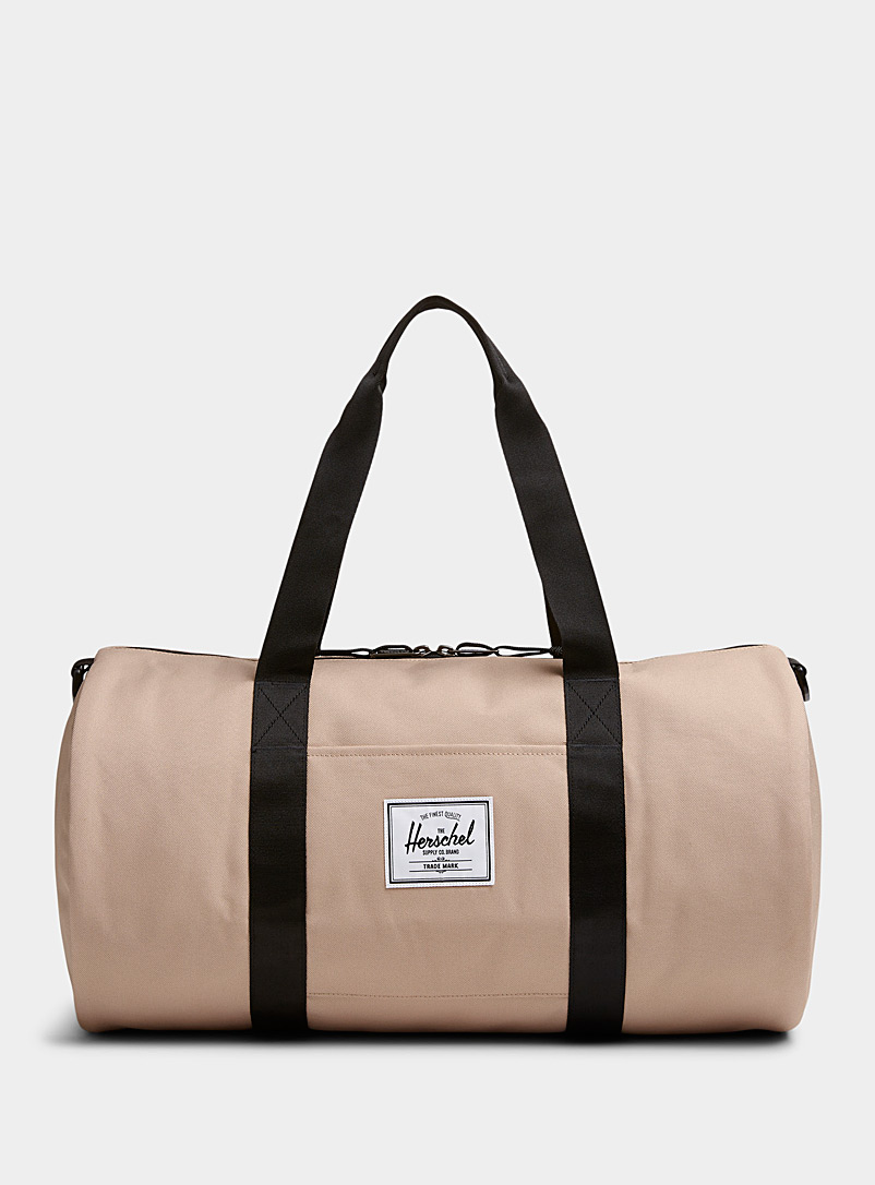 Herschel Cream Beige Classic rounded duffle bag for men