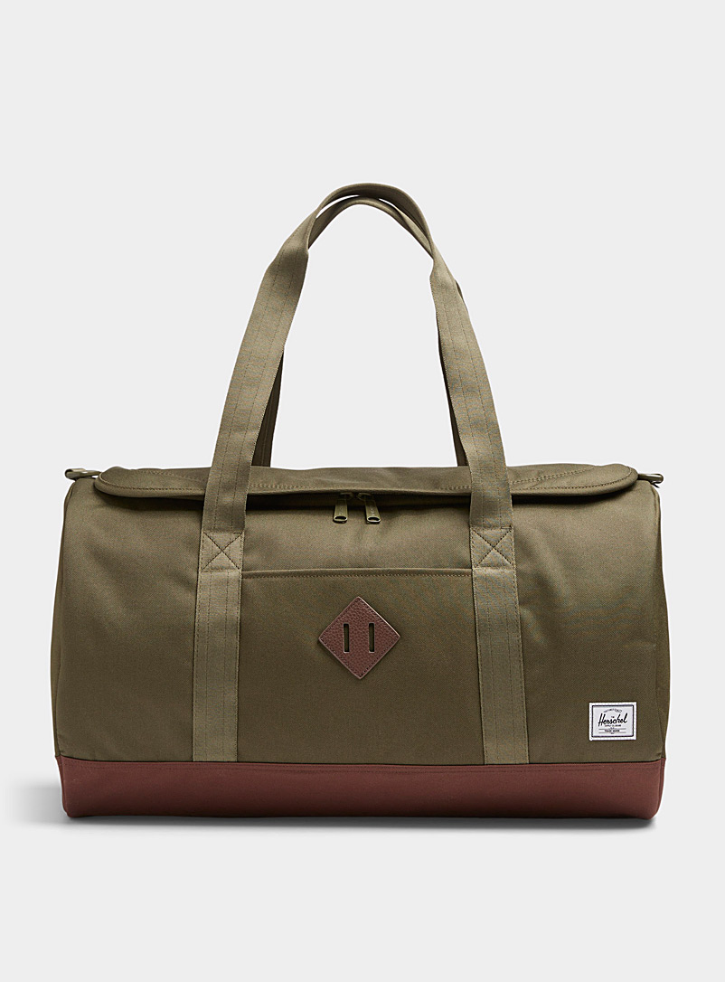 Herschel Khaki Heritage EcoSystem™ duffle bag for men