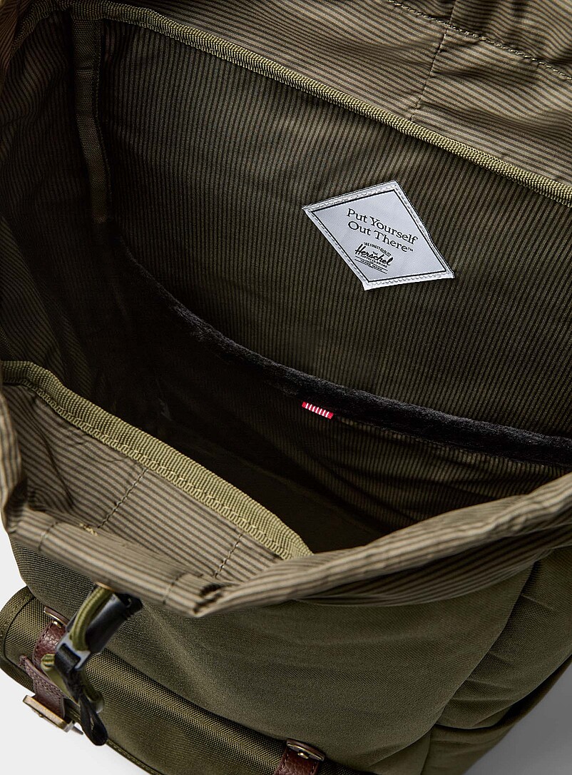 Herschel Black Little America EcoSystem&trade; backpack for men