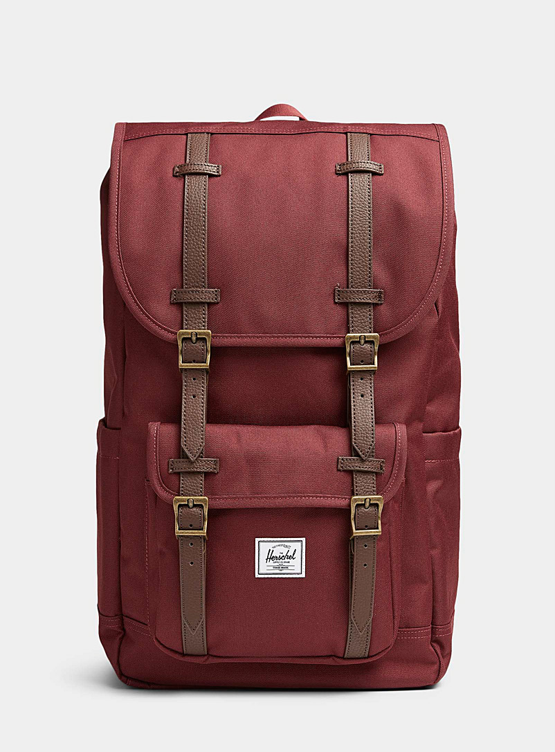 Herschel Cherry Red Little America EcoSystem™ backpack for men