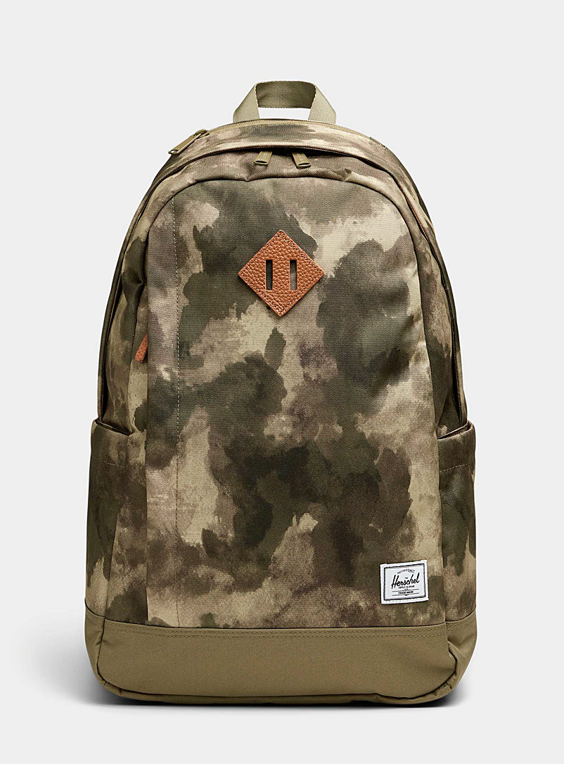Herschel Patterned Green Seymour EcoSystem™ backpack for men