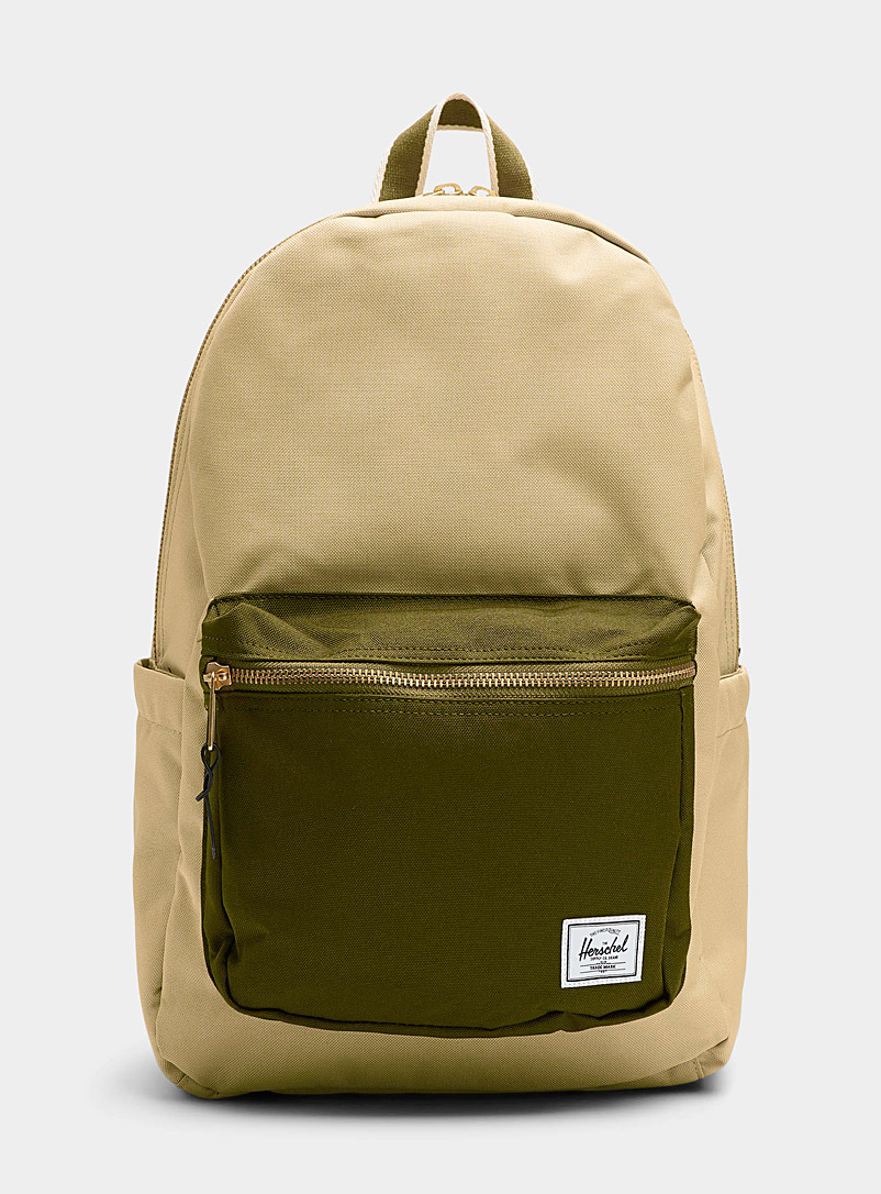 Herschel Green Settlement colour-block backpack for men