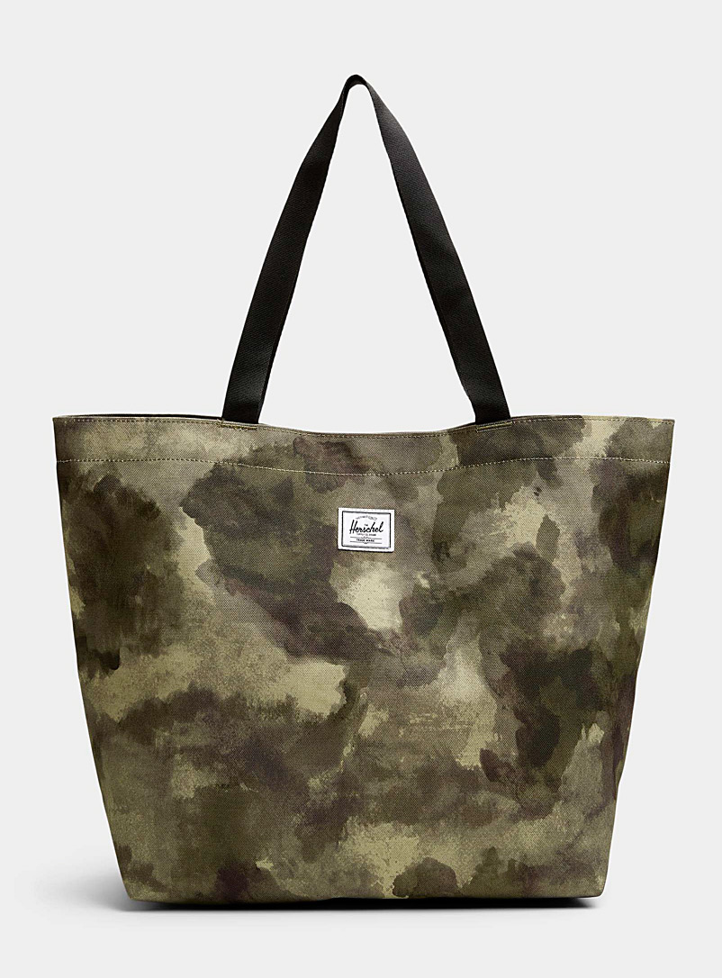 Herschel Patterned Green Classic EcoSystem™ tote for men