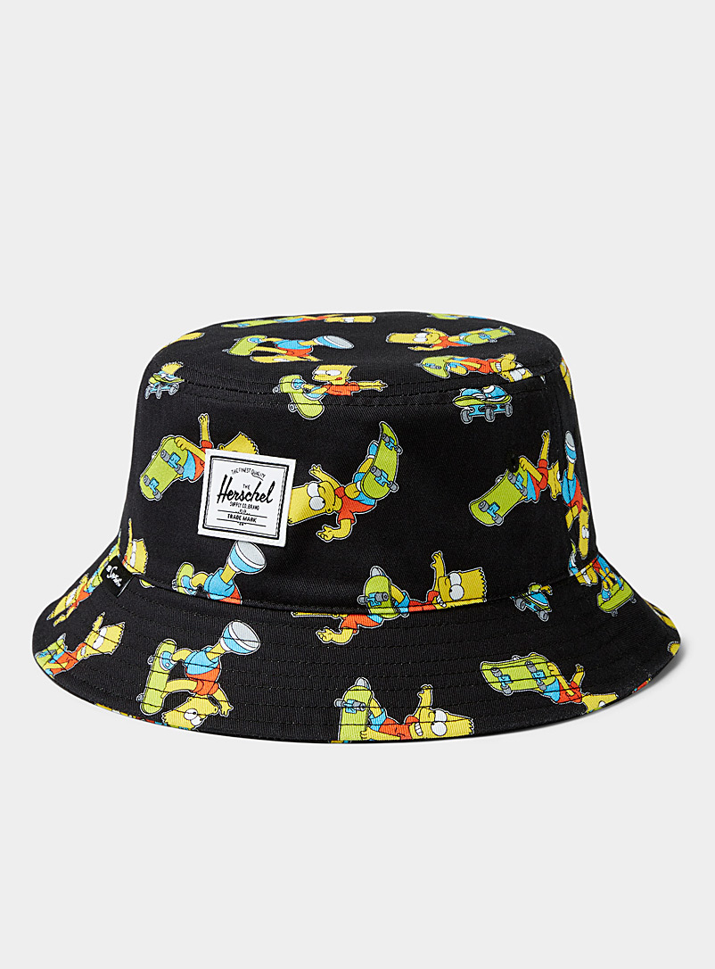 Herschel Black The Simpsons bucket hat for women