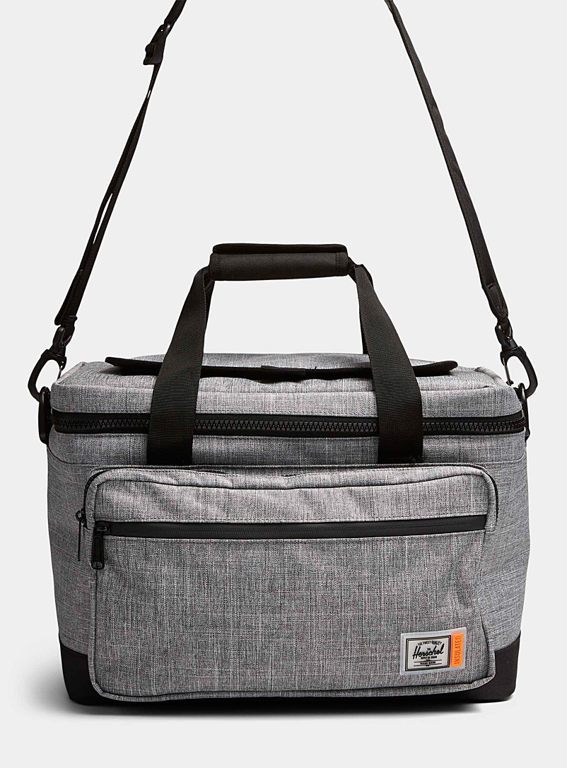 Herschel Charcoal Heather-grey Pop Quiz insulated bag for men