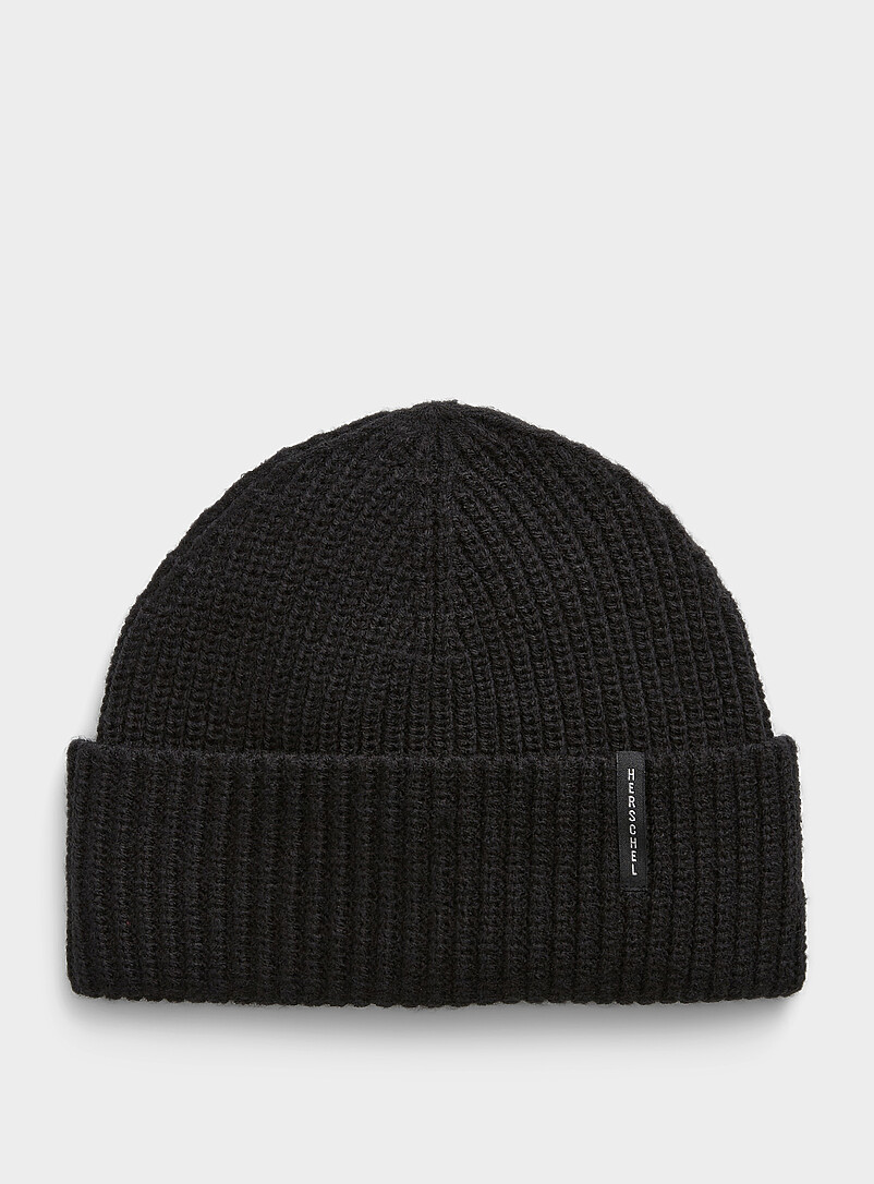 Tuque Icon Minimalist logo tag ribbed tuque | Herschel | Mens Tuques & Hats | Simons