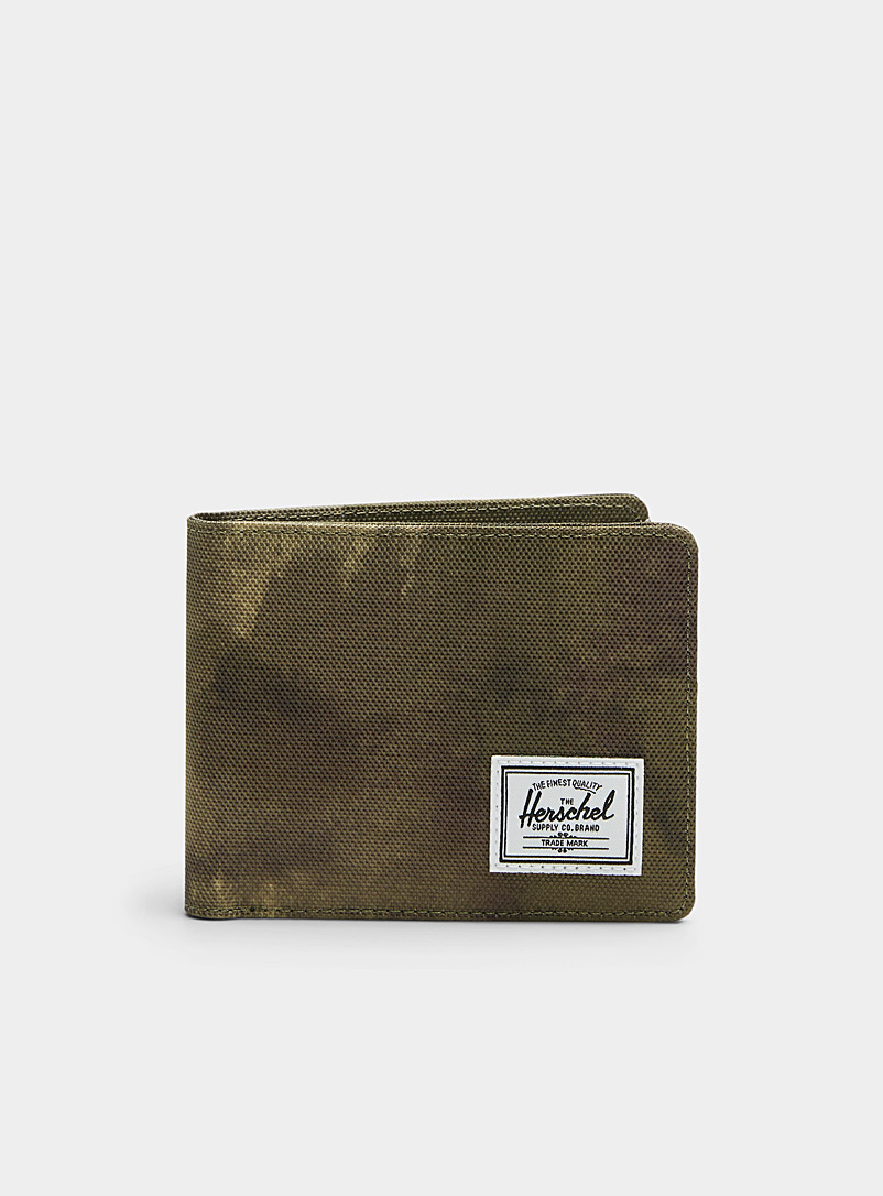 Herschel Patterned green Roy wallet for men