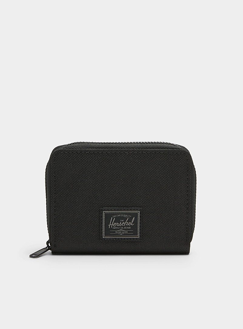 Herschel Black Tyler EcoSystem™ small recycled mini wallet for women
