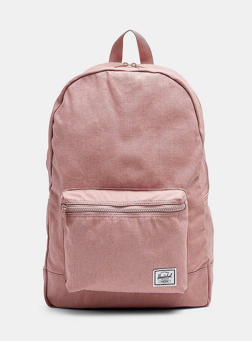 Herschel Dusky Pink Daypack washed cotton backpack for women