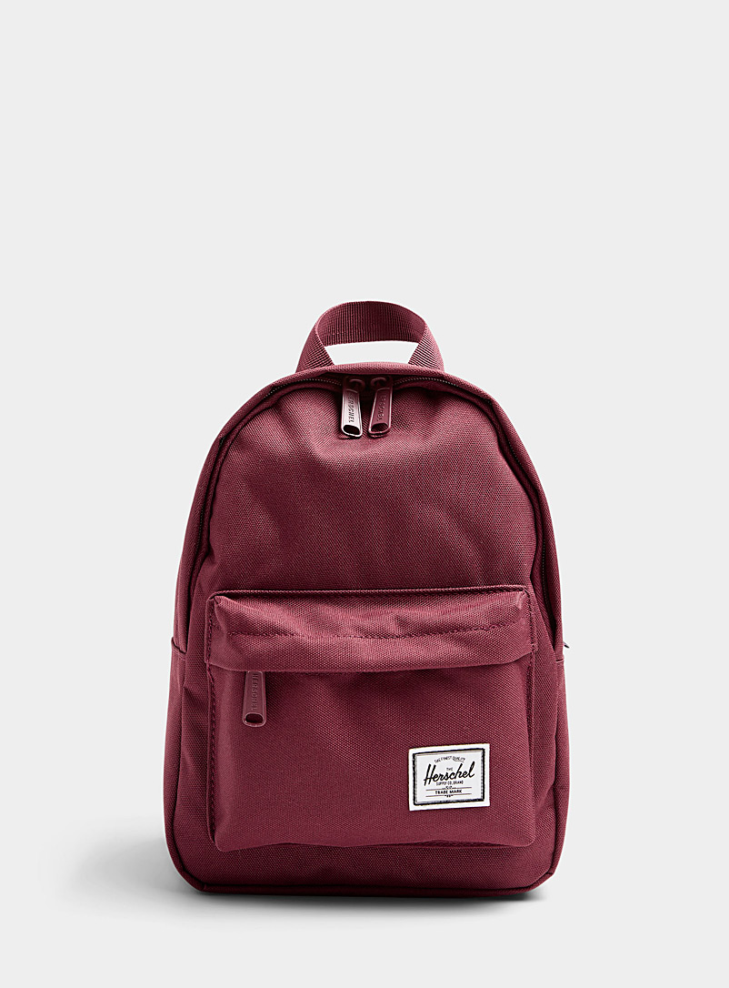 Herschel Ruby Red Mini Classic backpack for women