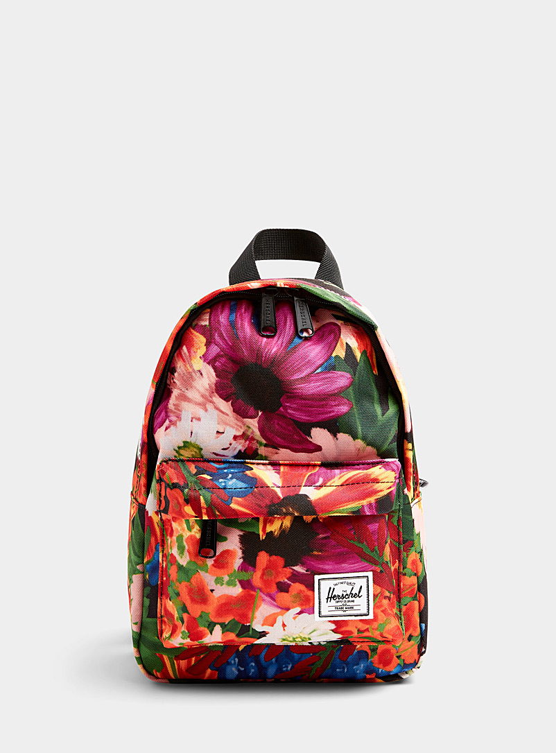 Herschel Patterned Yellow Mini Classic backpack for women
