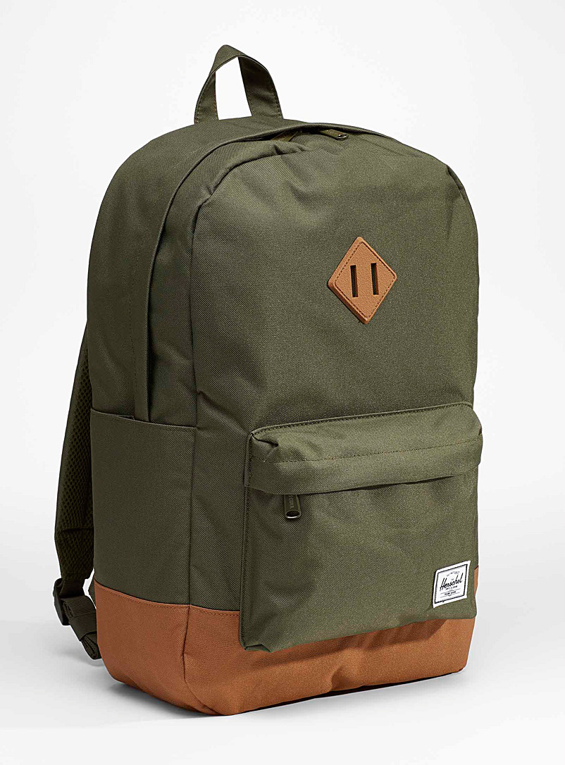 Herschel Mossy Green Recycled Heritage backpack for women