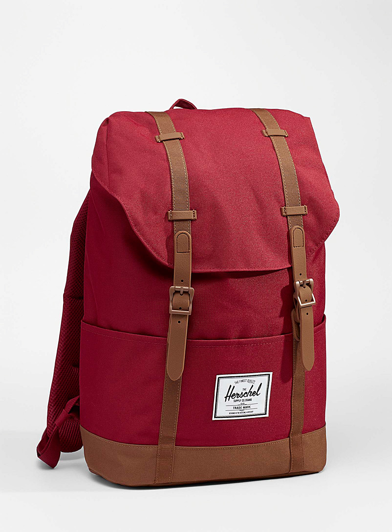 Herschel Ruby Red Recycled Retreat backpack for women
