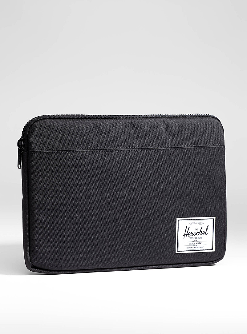 Herschel Black 13-inch Anchor laptop case for women