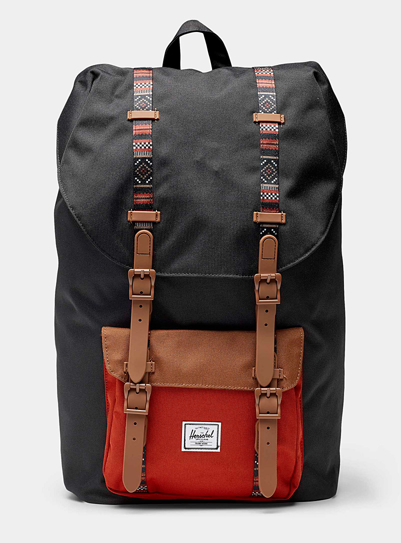 Herschel Patterned Red Little America backpack for men