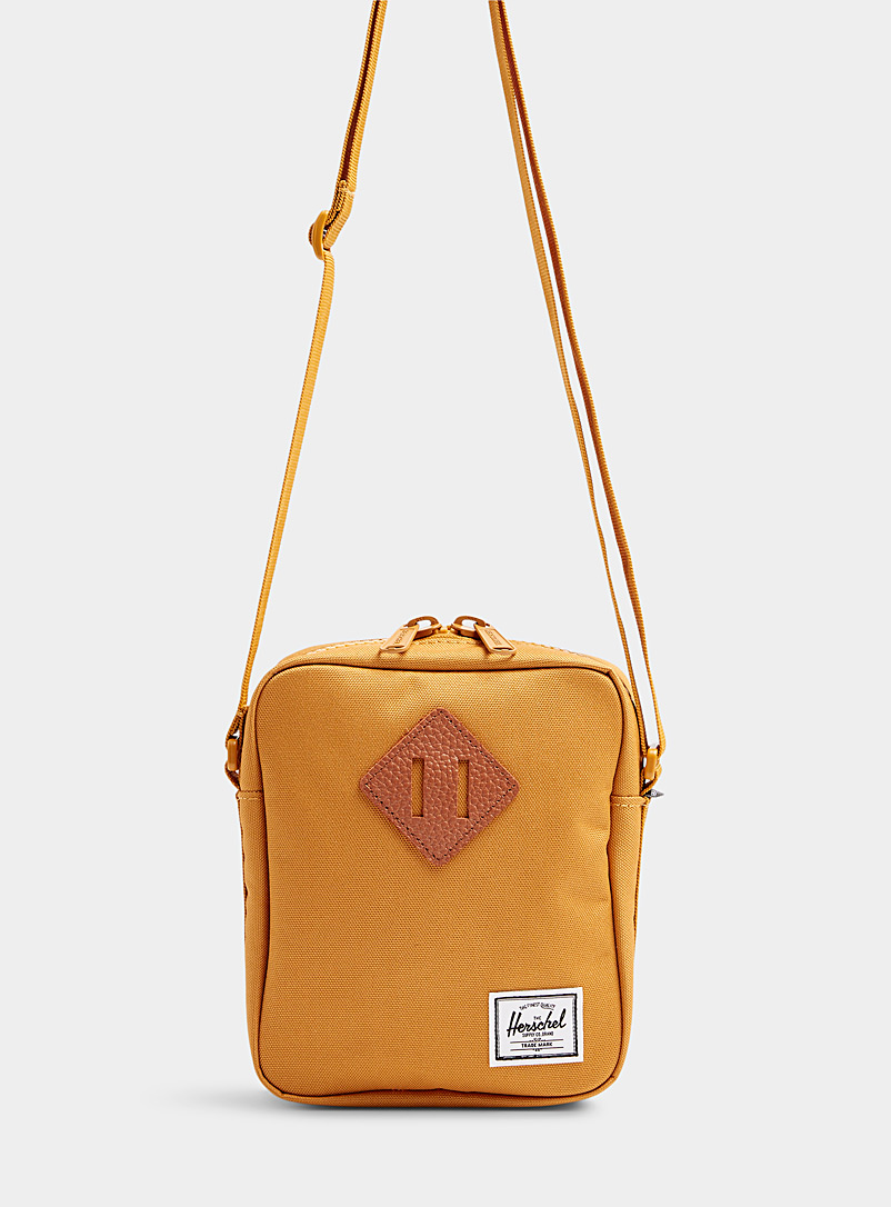 Herschel Golden Yellow Heritage seasonal colour shoulder bag for men