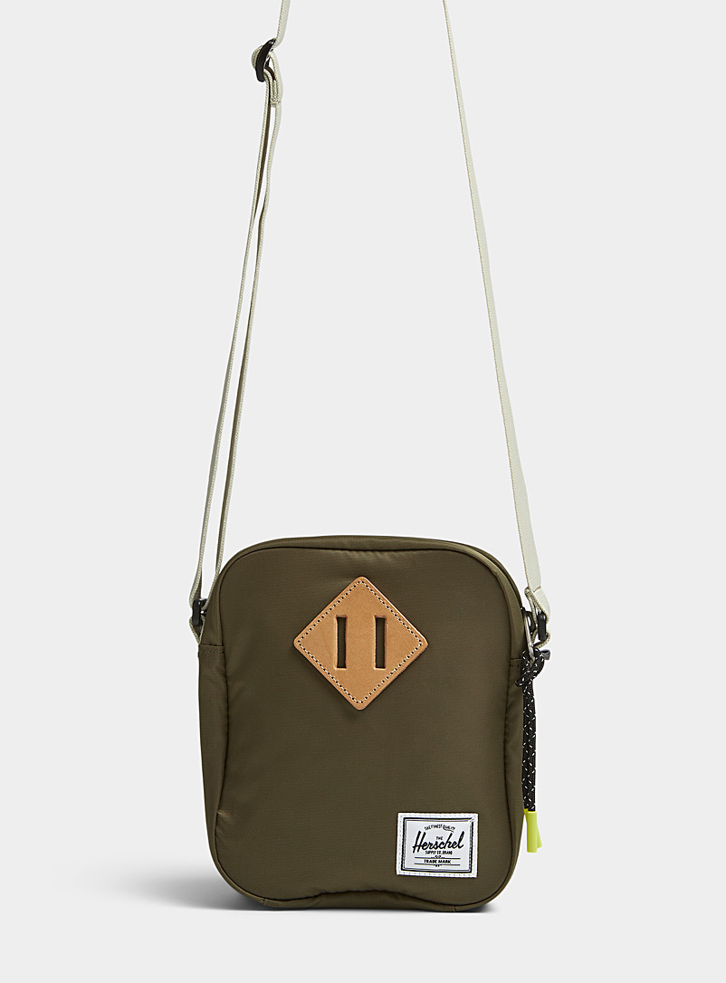 Herschel Green Olive green Heritage shoulder bag for men