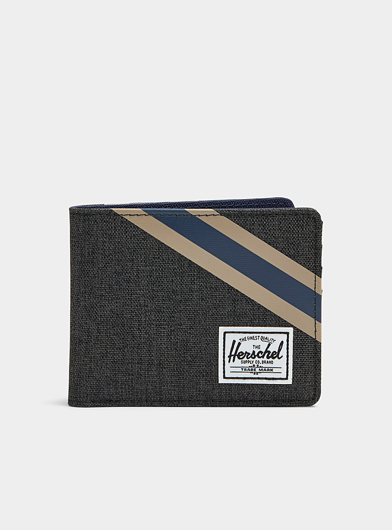 Herschel Patterned Black Roy wallet for men