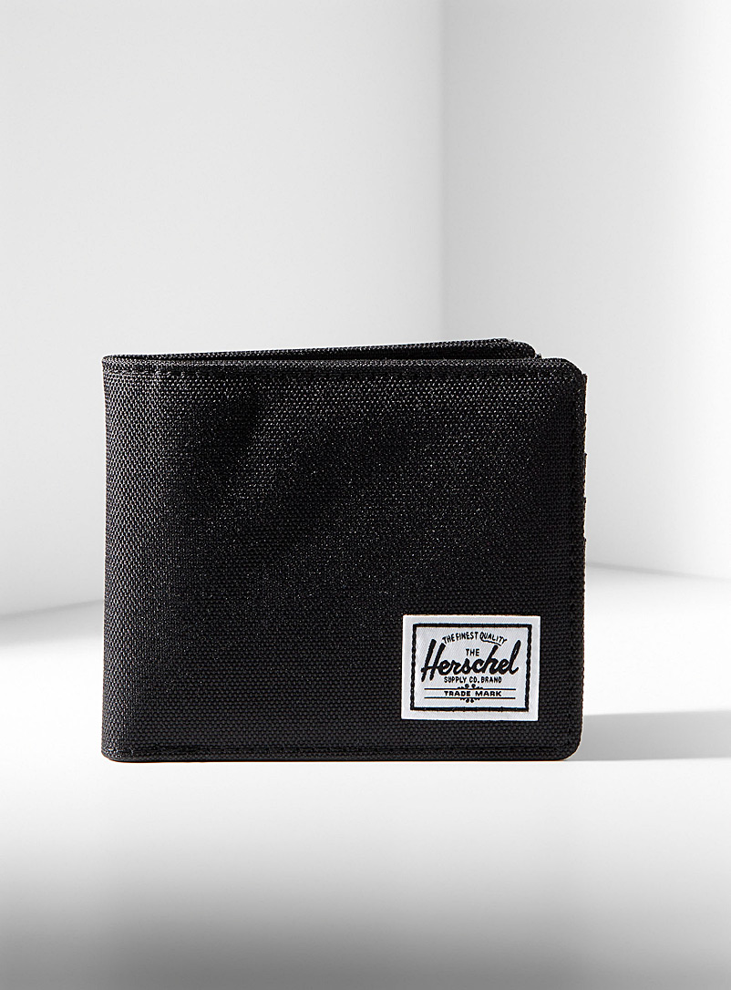 Herschel Black Andy 2-in-1 wallet for men