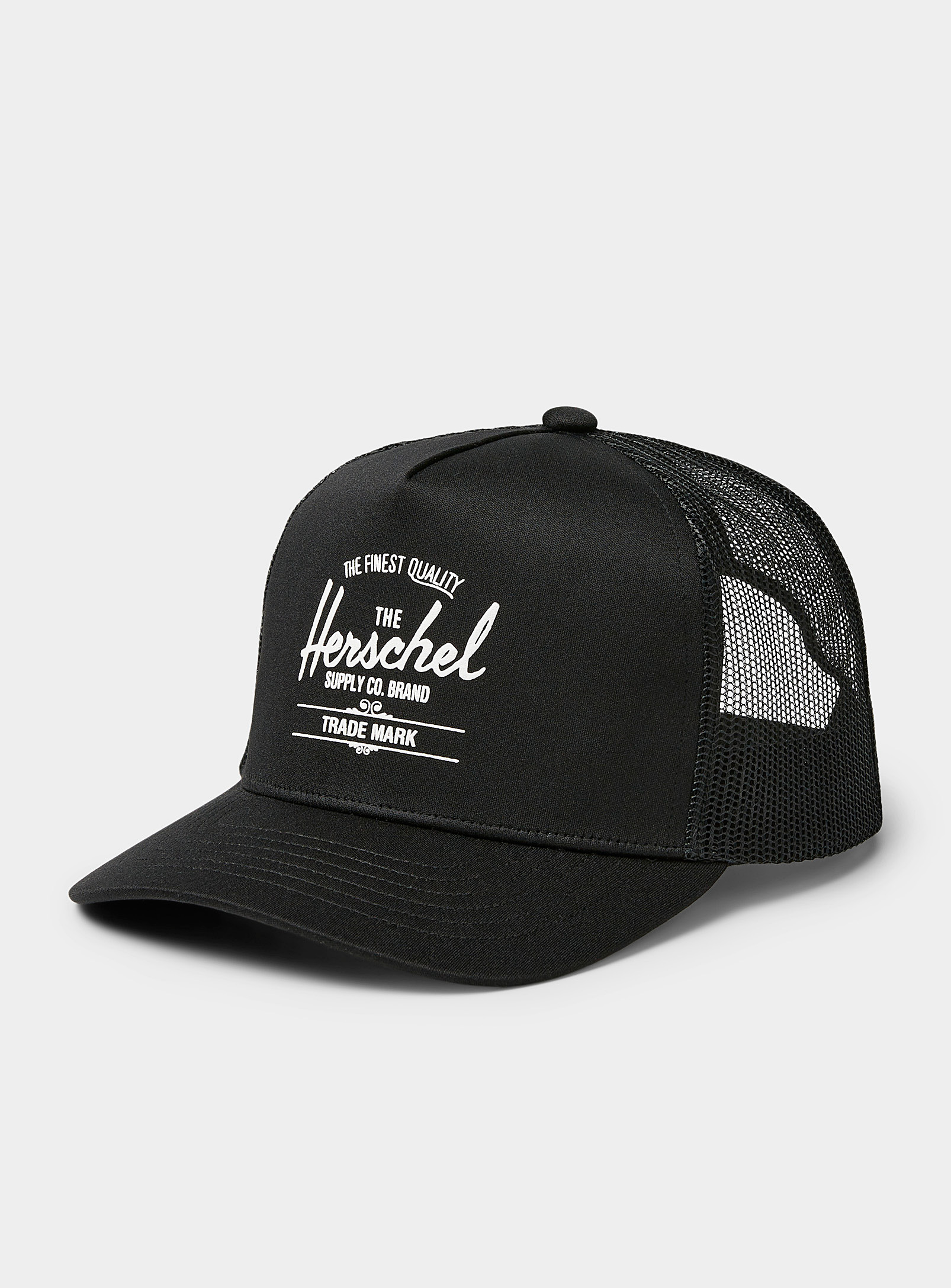 Herschel Whaler Trucker Cap In Black