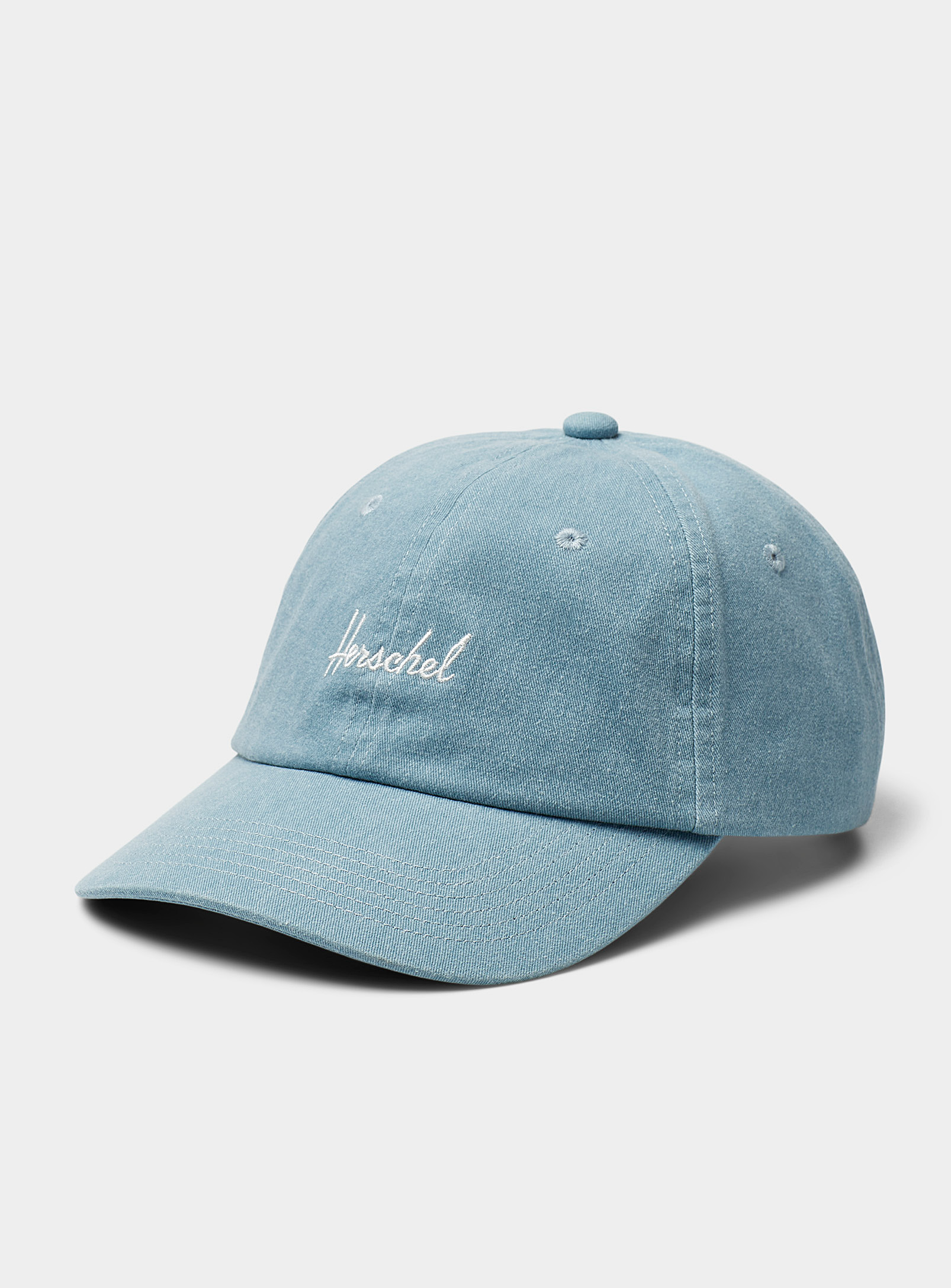 Herschel Logo Faded Baseball Cap In Blue