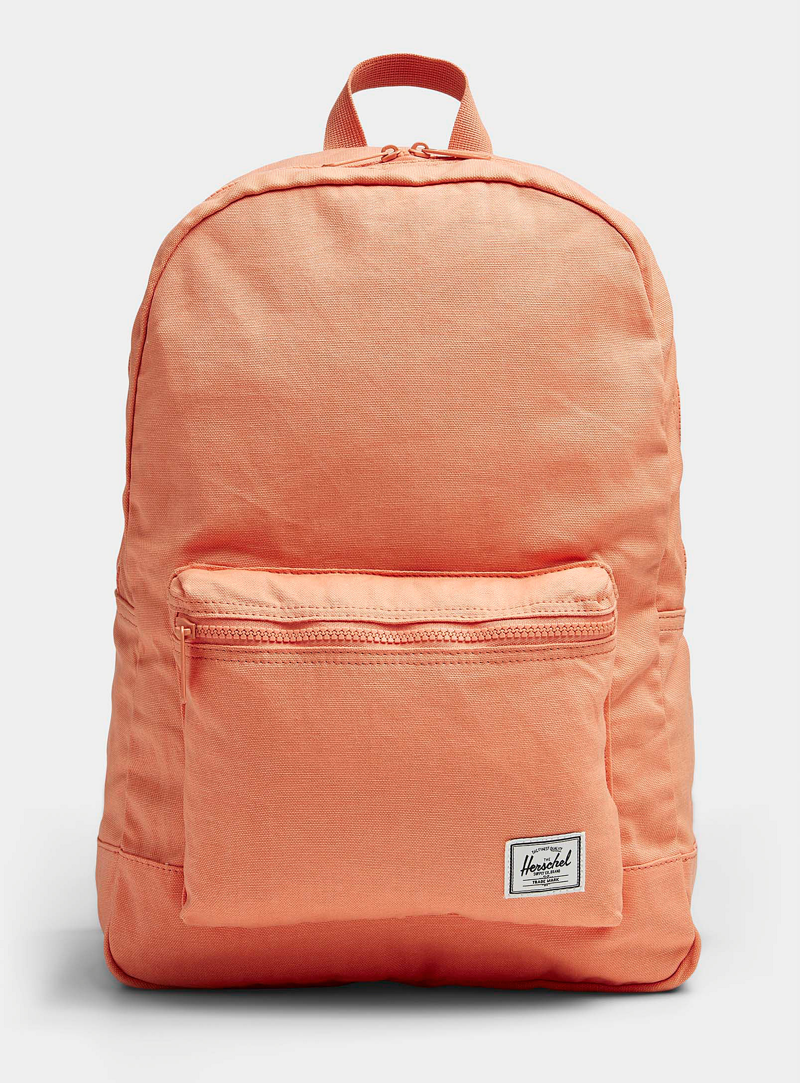 Herschel Daypack Washed Cotton Backpack In Dark Orange