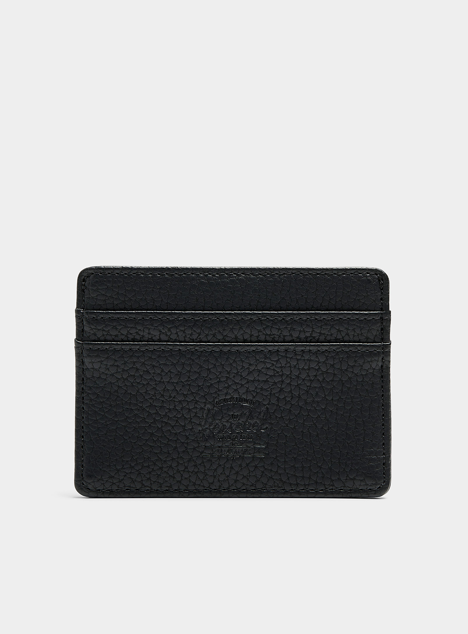 Herschel Charlie Faux-leather Card Holder In Black
