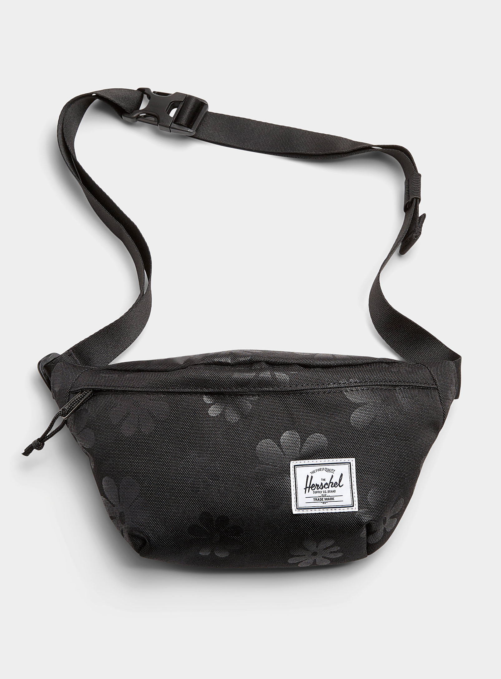 Herschel Classic Ecosystem Tm Belt Bag In Patterned Black