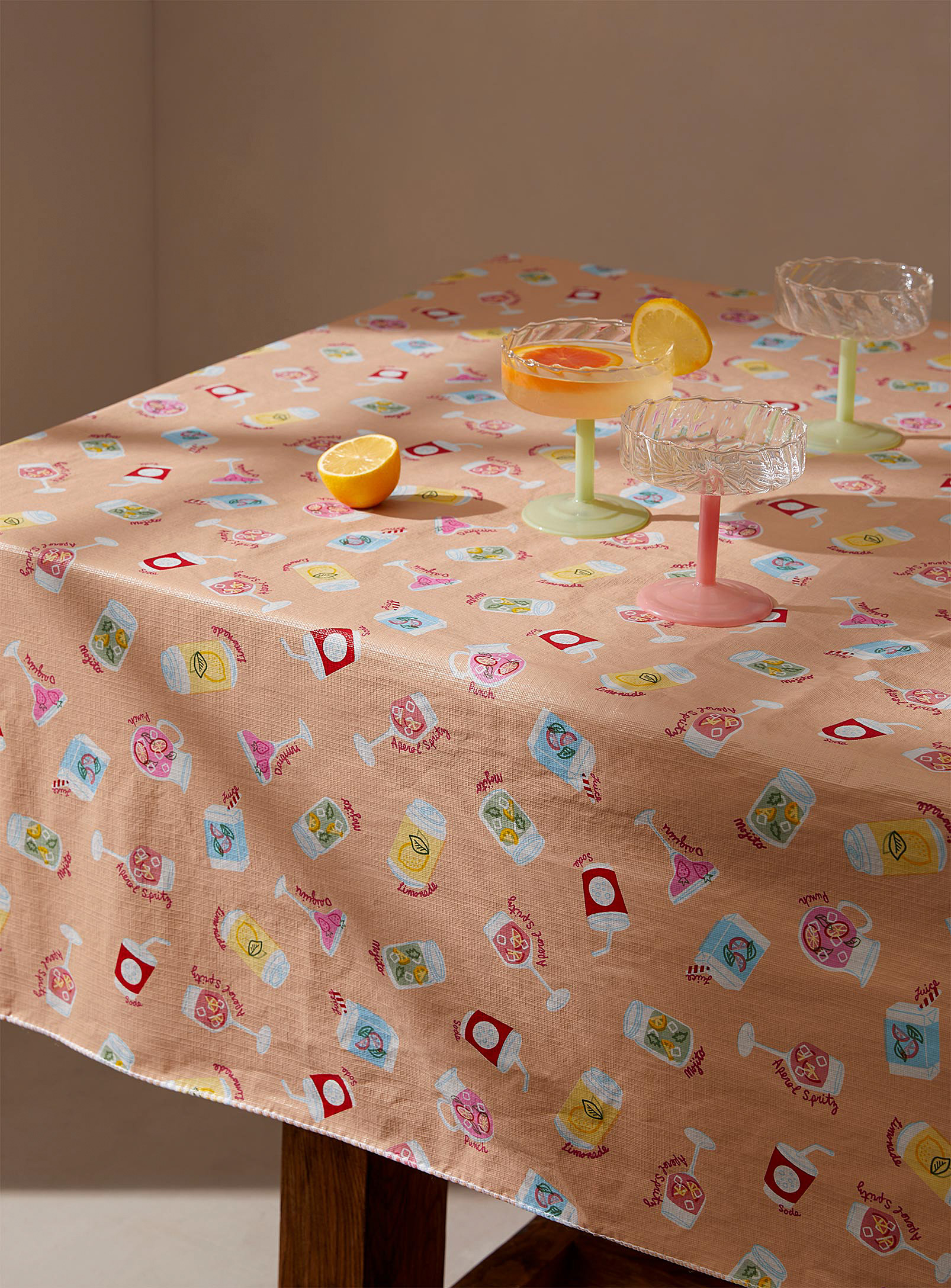 Simons Maison Aperitif Vinyl Tablecloth In Assorted