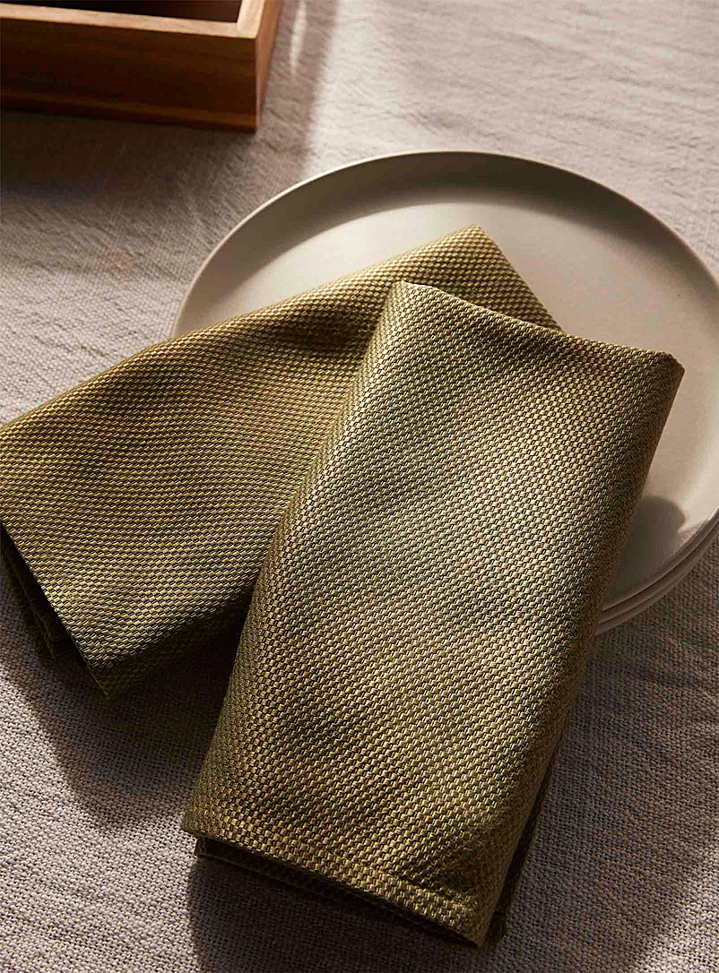 Ensemble 6 Serviettes De Douche 100x200 Cm - Microfibre Polyester - Olive Vert - Grand Format, Doux - 2