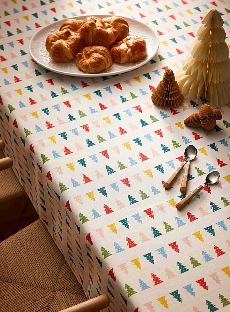 Simons Maison Assorted Colorful firs tablecloth