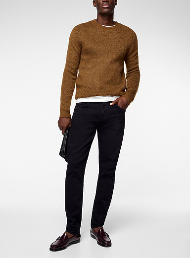 J104 Uultra-stretch slim fit black jean