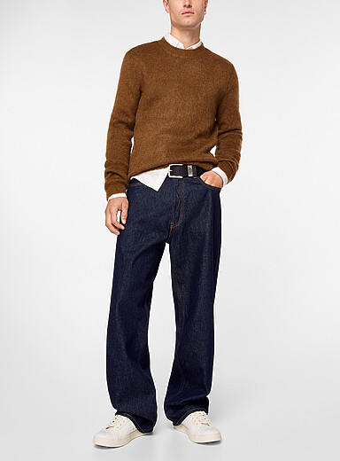 Emporio Armani Blue J116 loose dark jean for men