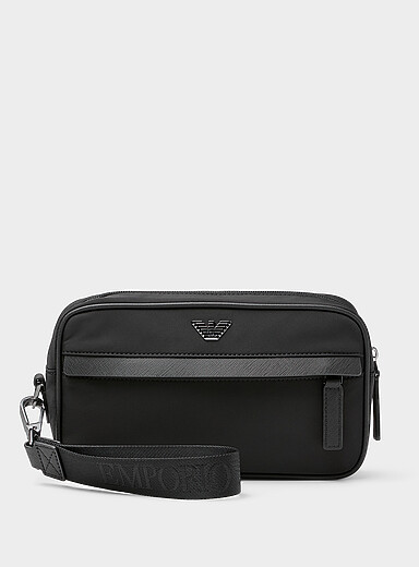 Accent metallic logo small bag