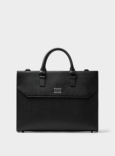 Le sac mallette cuir bandouli&egrave;re signature