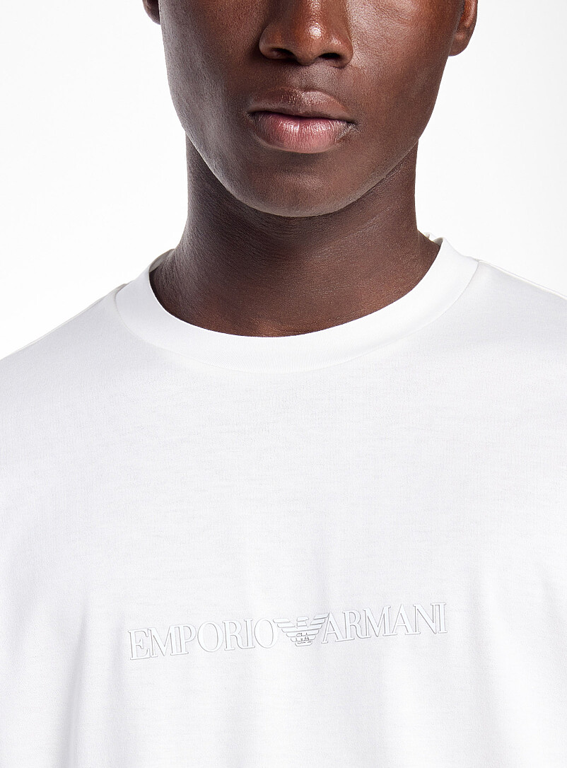 Logo long-sleeve T-shirt | Emporio Armani | Shop Men's Long Sleeve