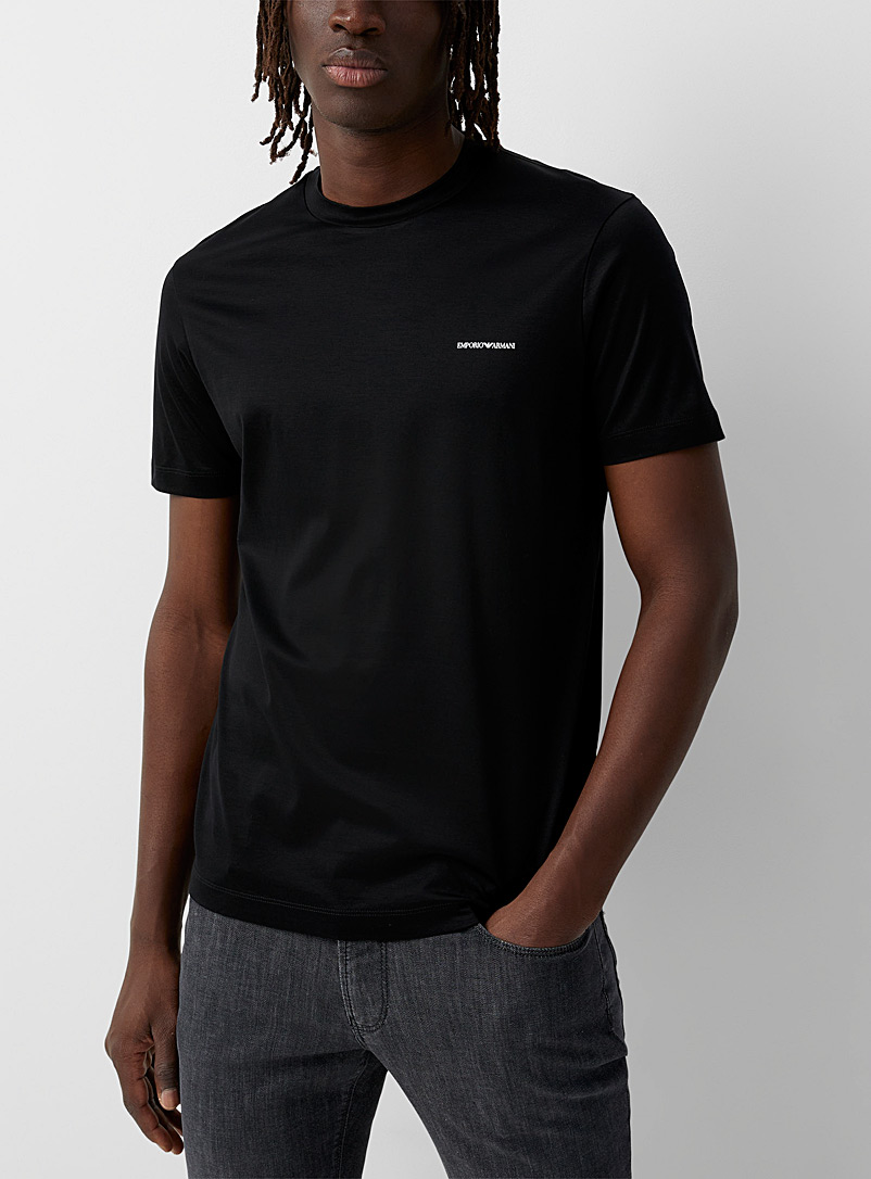 Mini-logo lyocell T-shirt | Emporio Armani | Shop Emporio Armani Designer  Clothing & Accessories | Simons