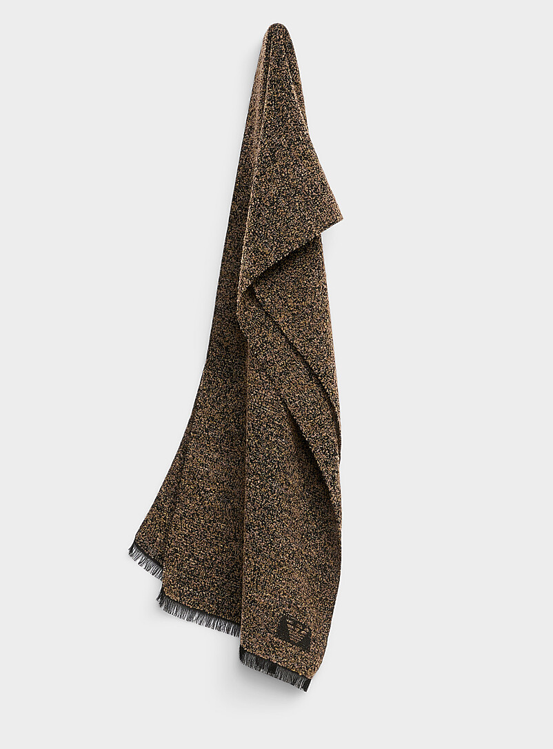 Fines fringes bouclé weave scarf product image (primary)