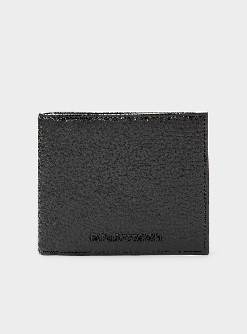 Grained leather wallet product image (primary)