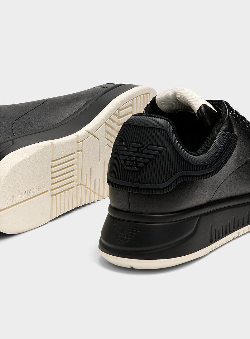 Embossed heel leather sneakers product image 2
