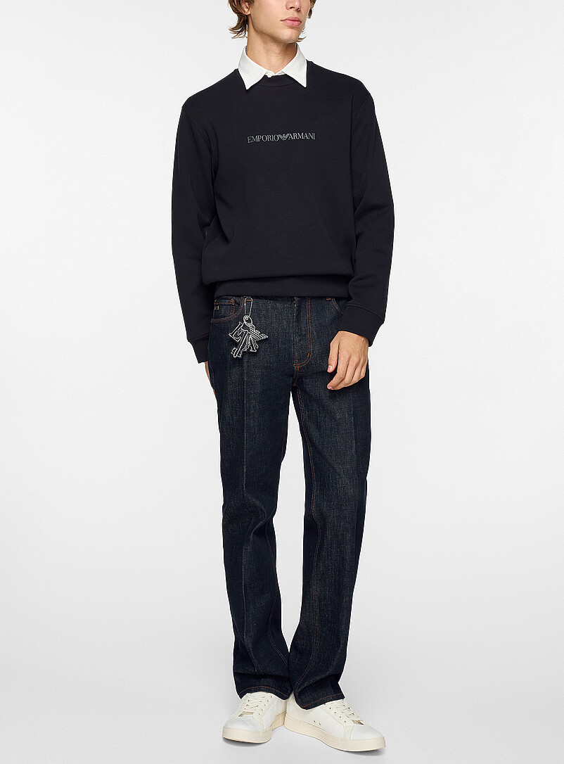 Appliqué logo double-knit sweatshirt product image (primary)