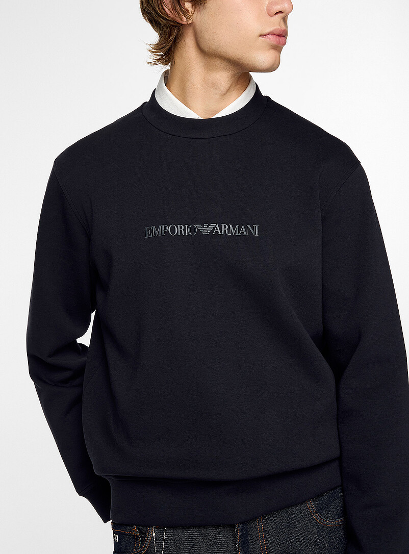 Appliqué logo double-knit sweatshirt product image 2