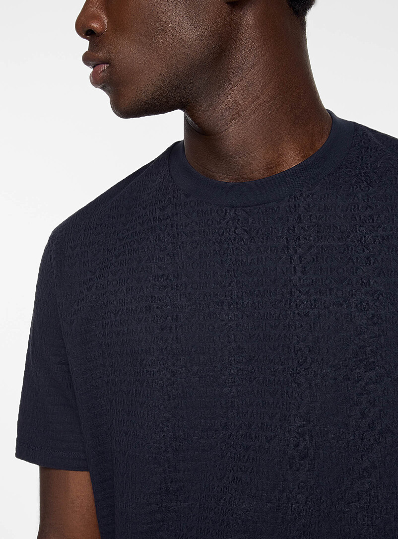 Tonal lettering jacquard T-shirt product image 2